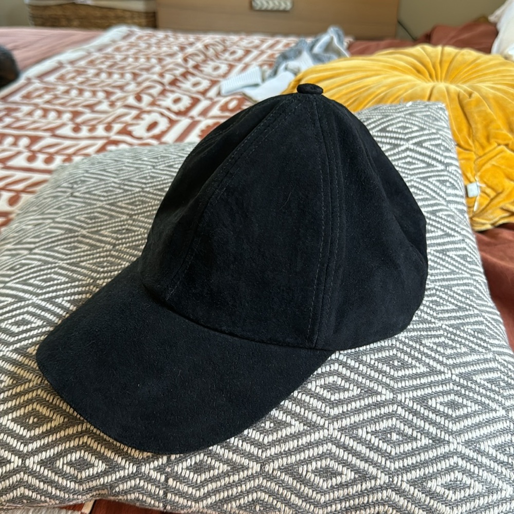 WYETH black leather baseball hat